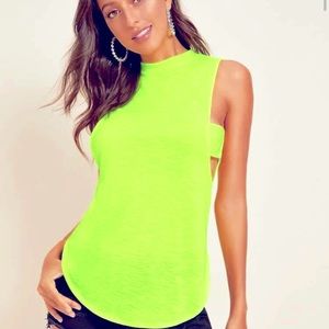 Neon lime top